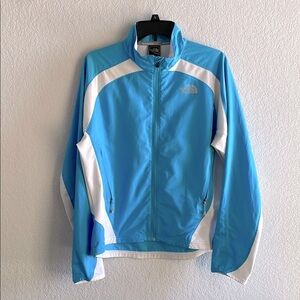 The North Face Flight Series Jacket Windbreaker Light Blue White Women’s Large